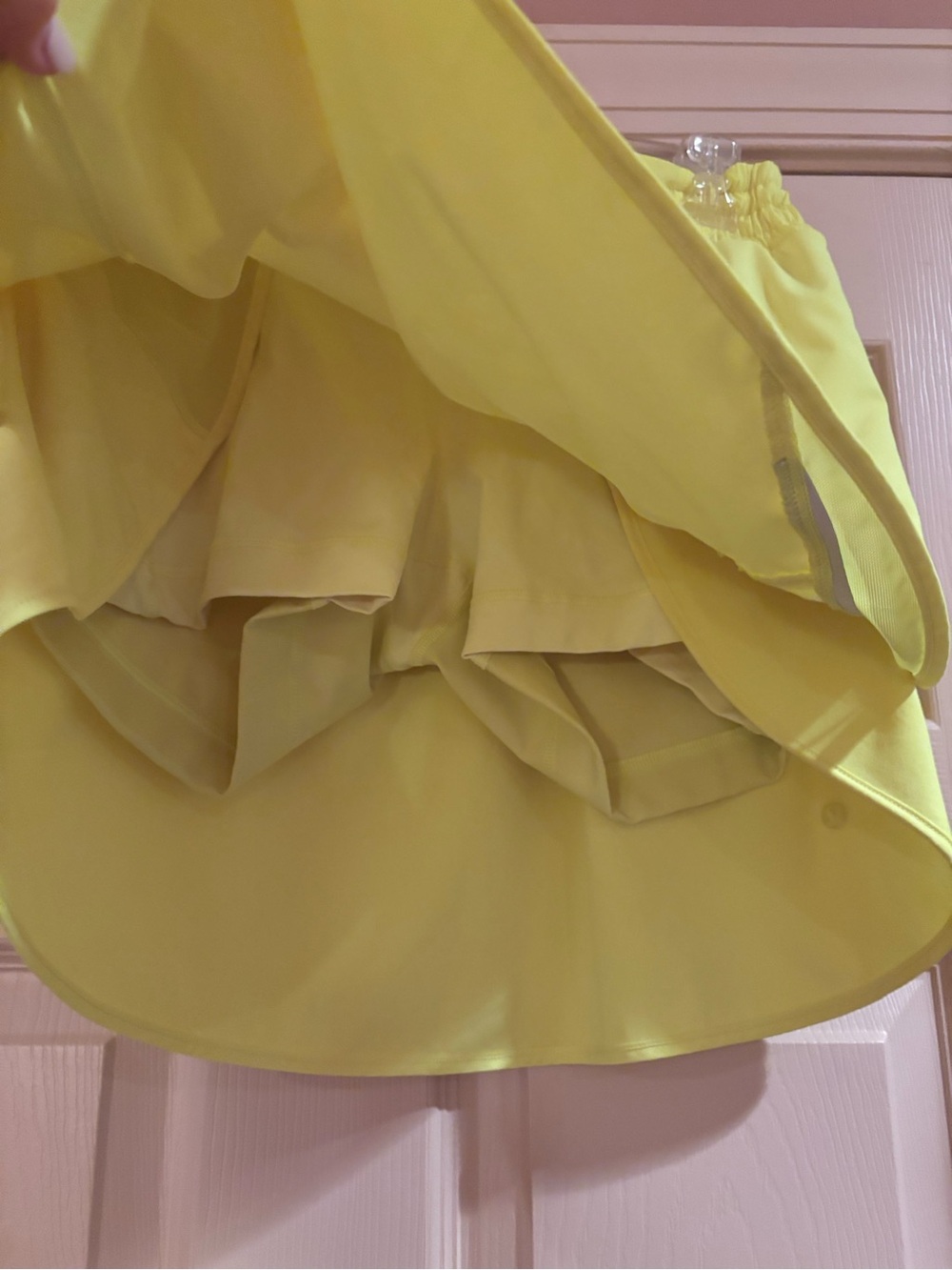 lululemon athletica Neon Yellow Skort. Size-10 EUC Longer Length! - Picture 4 of 6